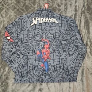 Youth Spider-Man Graphic Denim Jacket